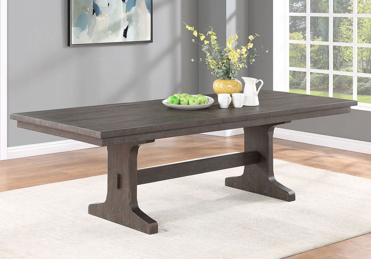 Paton Salvaged Brown Finish Extendable Dining Table