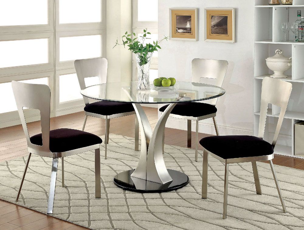 Pattin Table With Square Hole Back Chairs,Pattin Modern Glass Top Table,Pattin Table With Oval Hole Back Chairs