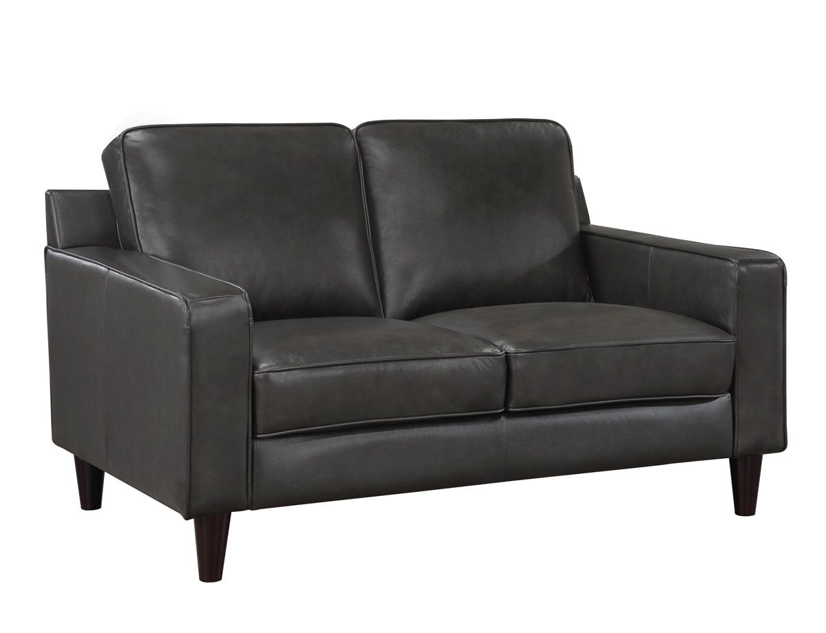 Perkin Leather Loveseat