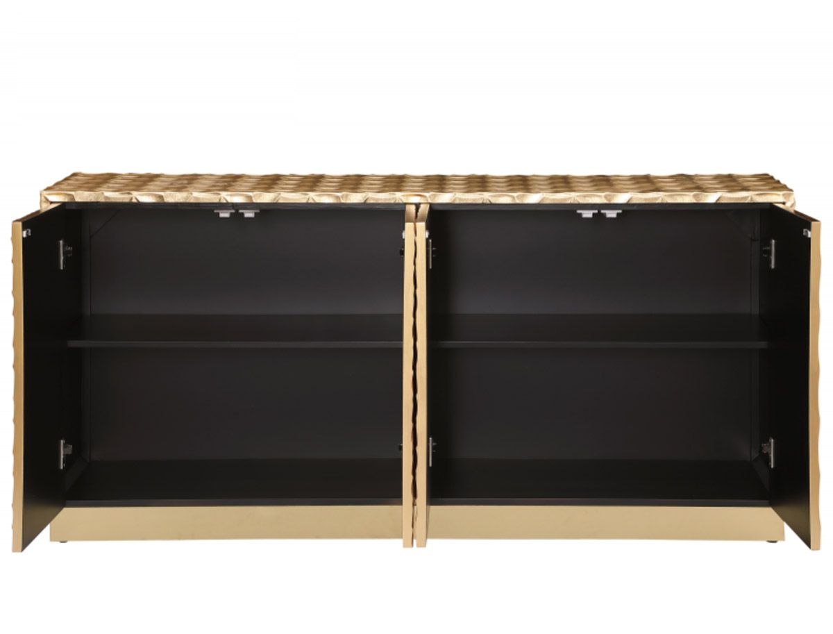 Perret Gold Finish Sideboard Storage