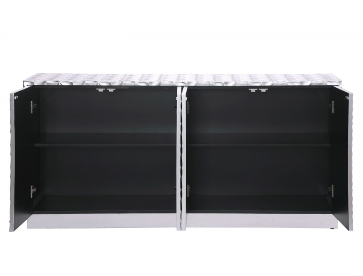 Perret Silver Finish Sideboard Storage