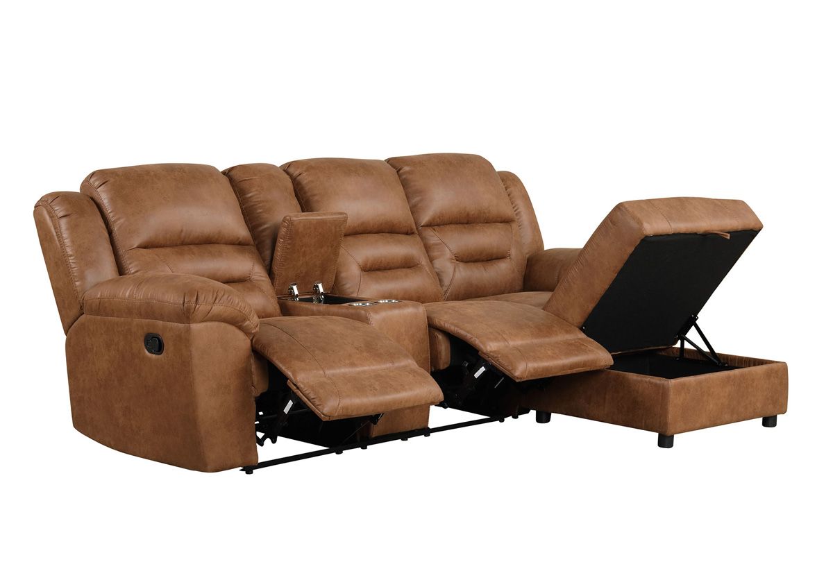 Phantom Recliner Sectional With Storage