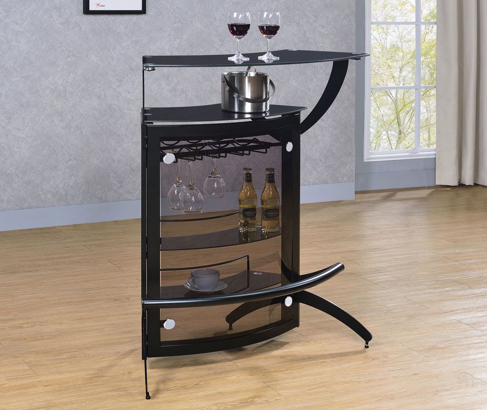 Pluto Black Bar Stand