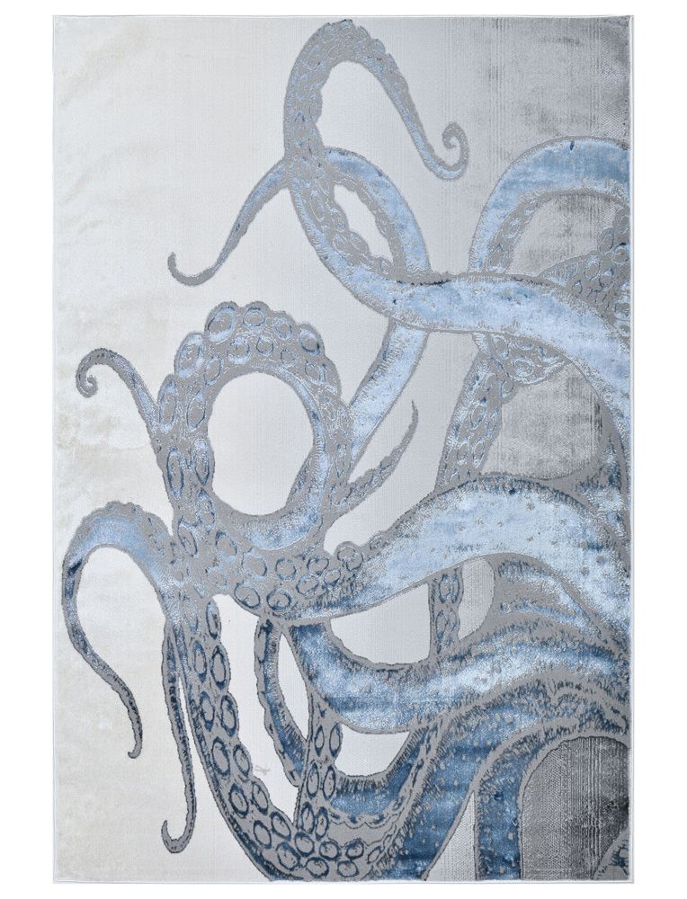 Polar Z339 Octopus Print Area Rug