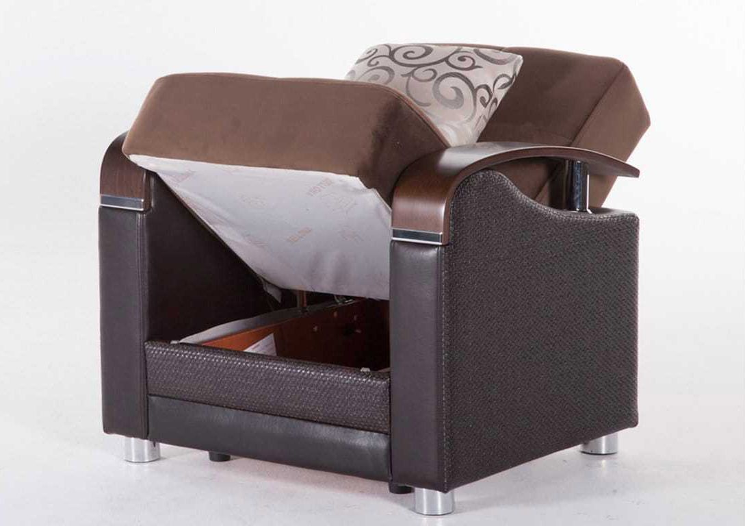 Portland Brown Chair With Storage