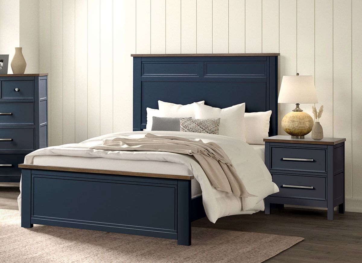 Premly Navy Blue Bed