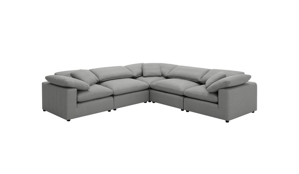 Quenti Grey Boucle Modular Sectional