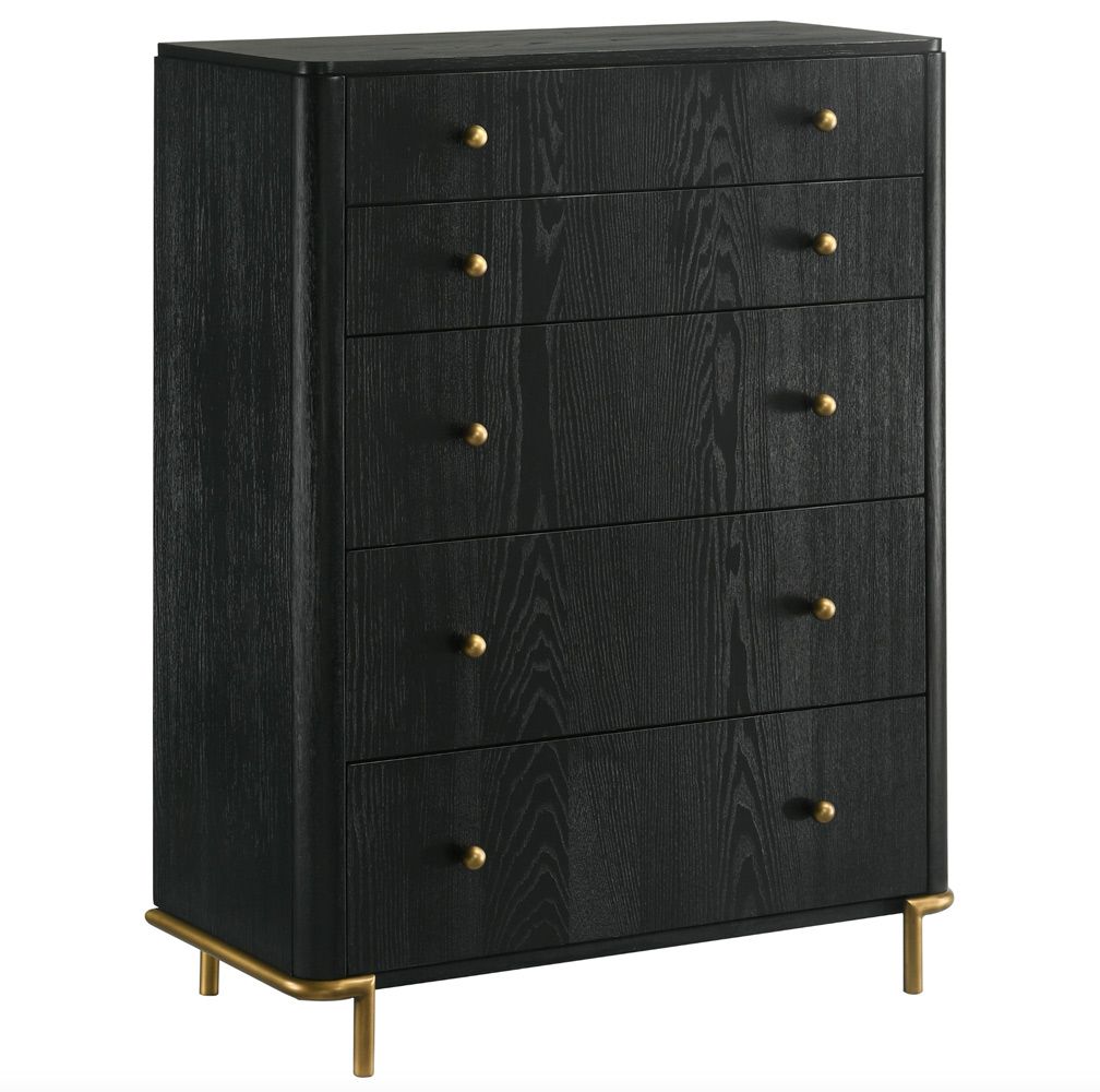 Ridge Black Finish Chest