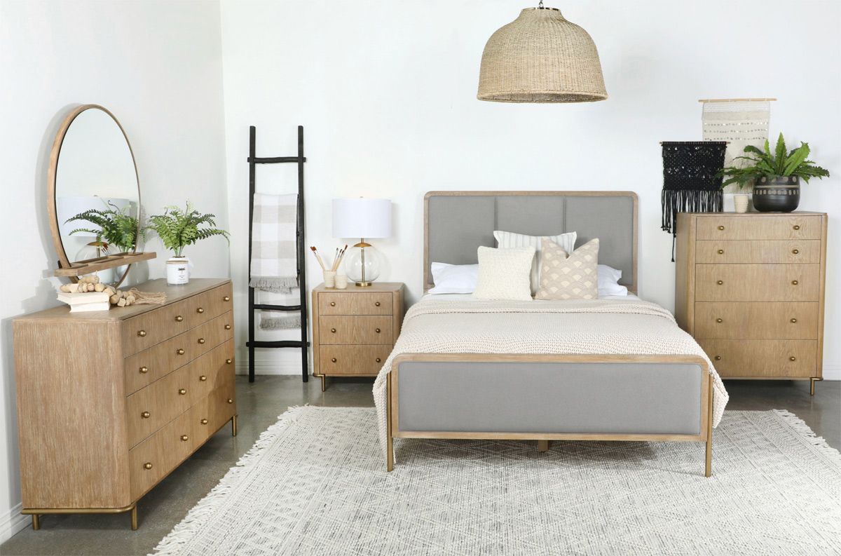 Ridge Sand Wash Finish Bedroom Collection