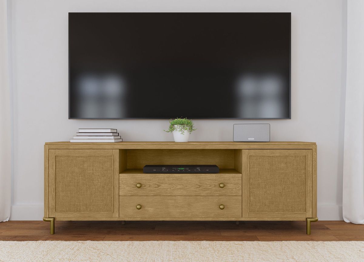 Ridge Sand Was Finish TV Stand