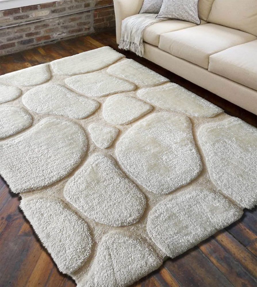 Rock Design Shag Area Rug