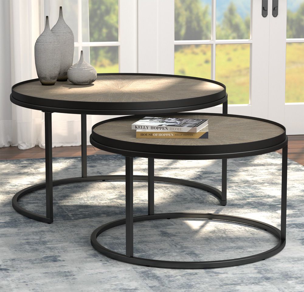 Rodrigo 2-Piece Round Nesting Tables