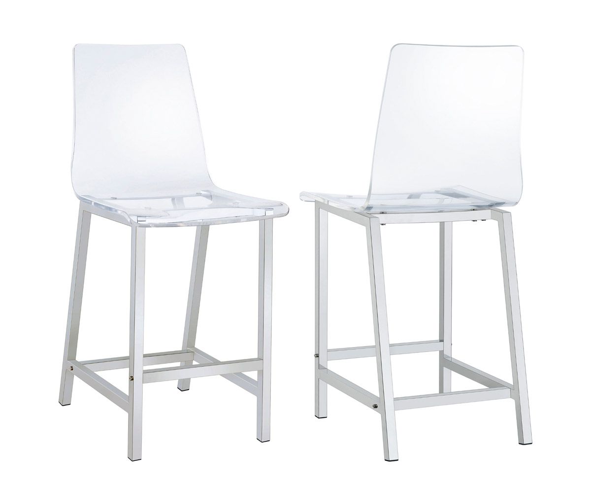 Rony Clear Acrylic Counter Hight Chairs