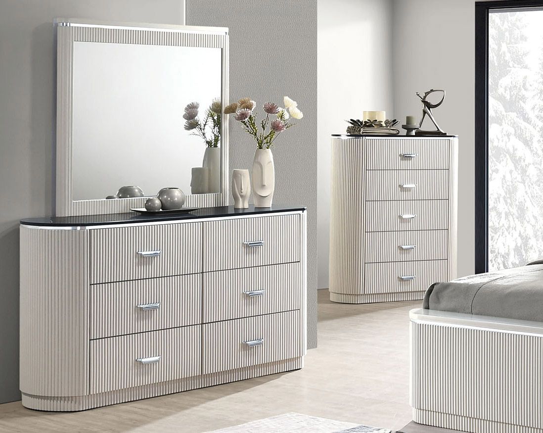 Rosaline Dresser With Reeded Accents