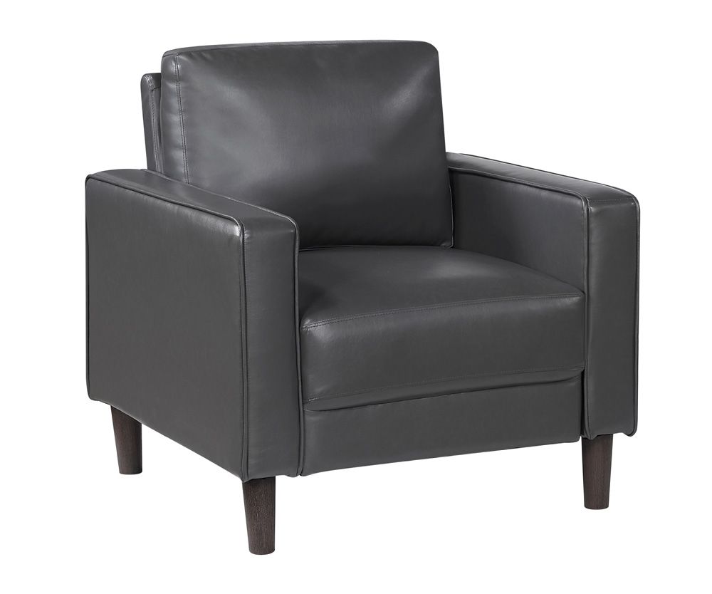 Rosario Dark Grey Leather Chair