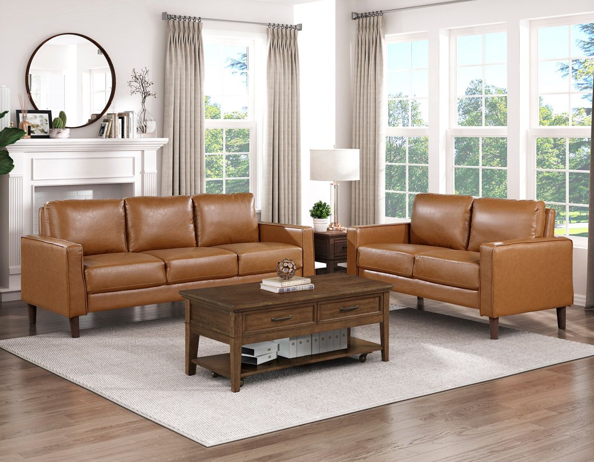 Rosario Leather Sofa Set