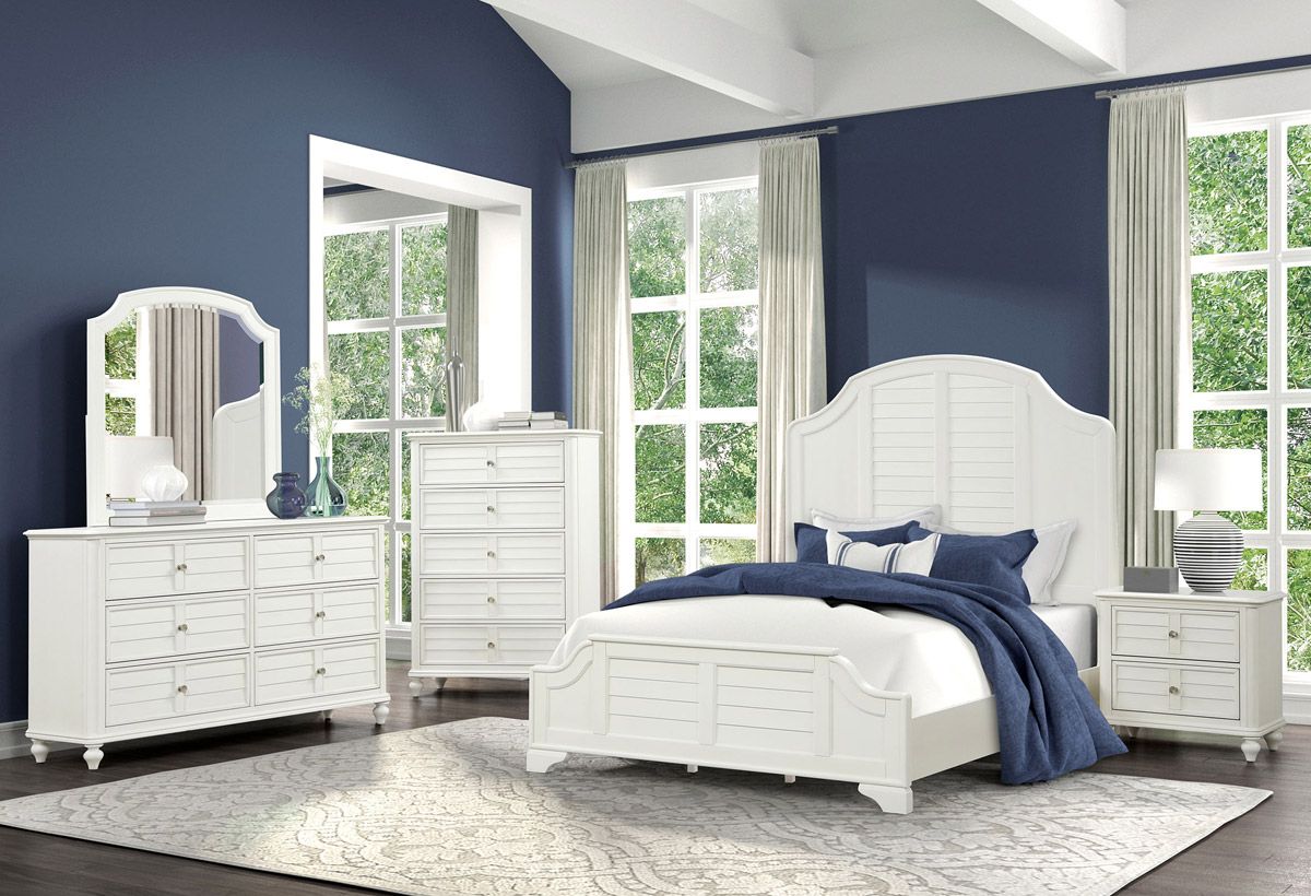 Roscoe Louvered Style Bedroom Set