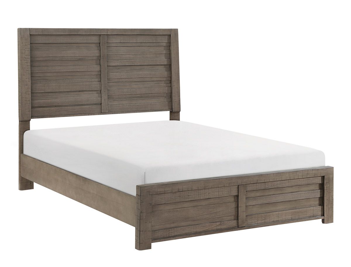 Rosewood Rustic Grey Finish Bed