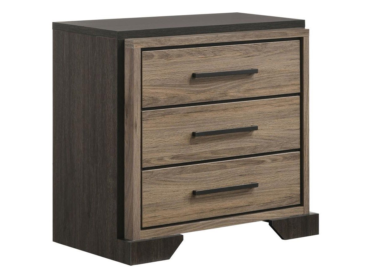 Rumex Rustic Two Tone Finish Night Stand