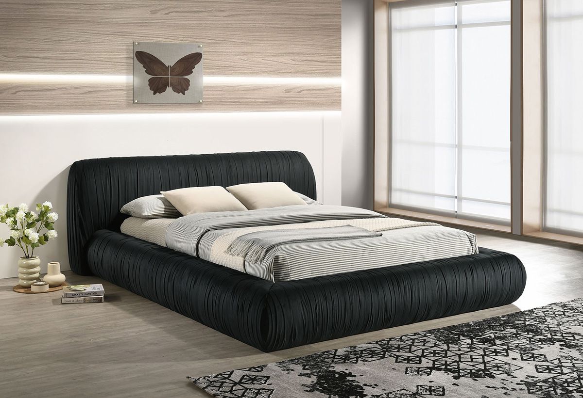 Rylie Black Low Profile Platform Bed