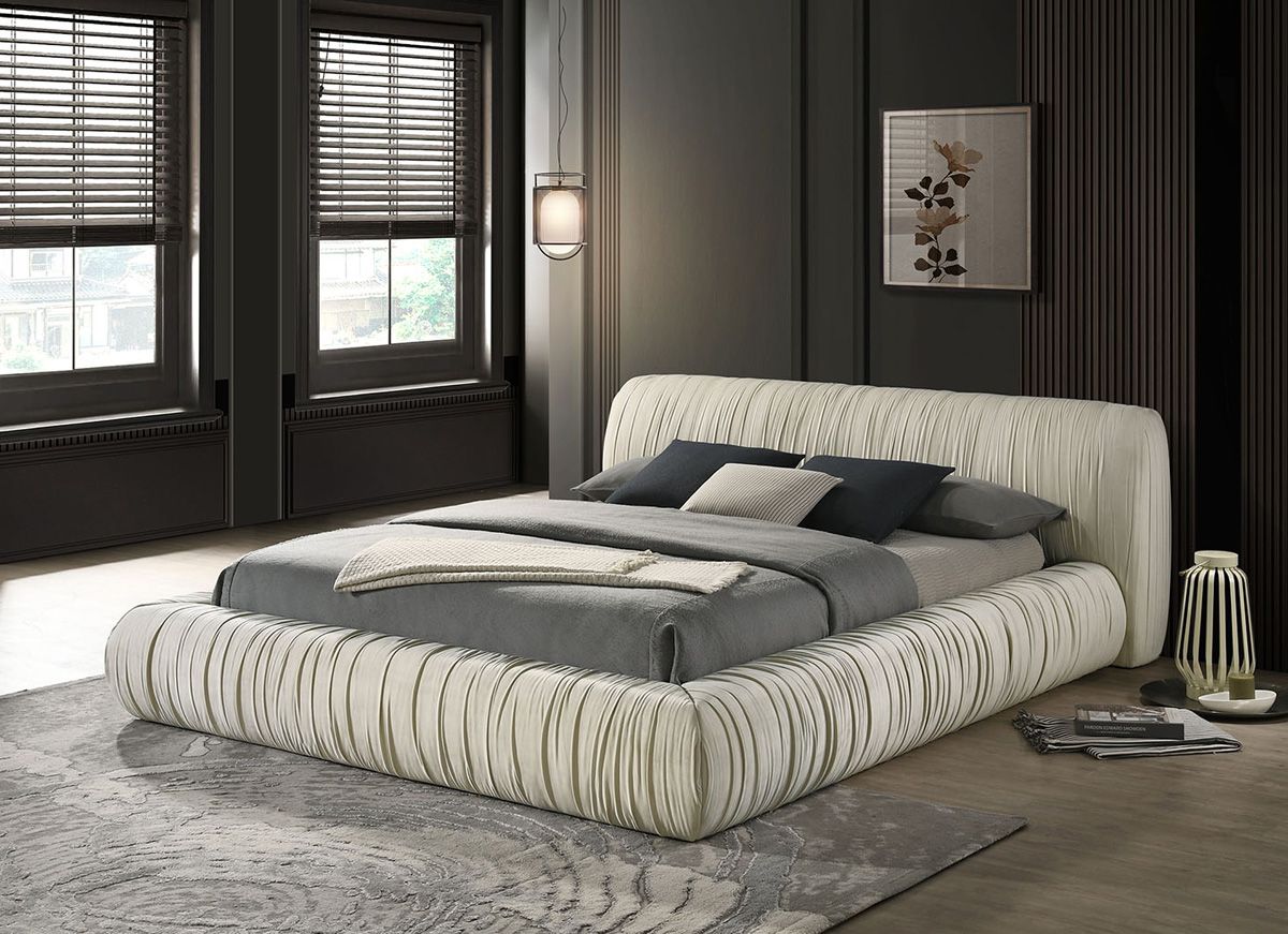 Rylie Ivory Low Profile Platform Bed