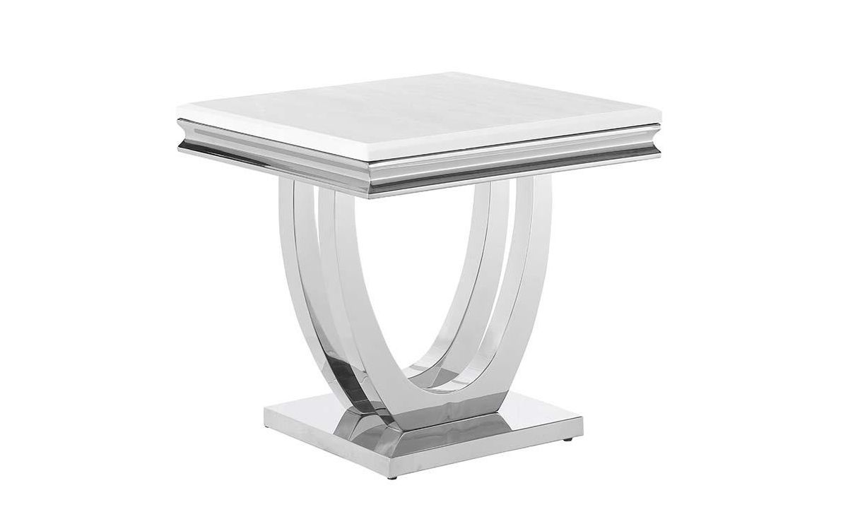 Sambell Marble Top End Table