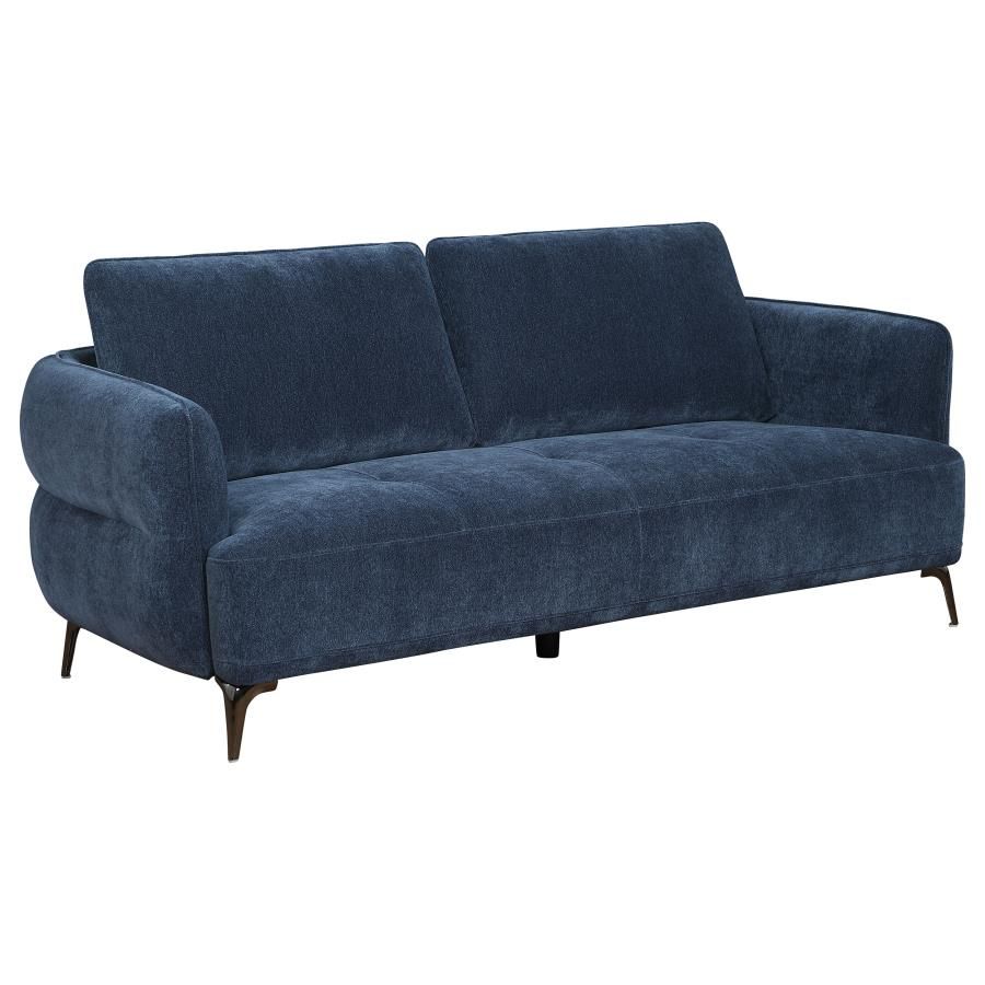 Samira Dark Blue Chenille Sofa