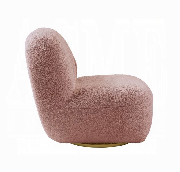 Seldon Pink Boucle Accent Chair