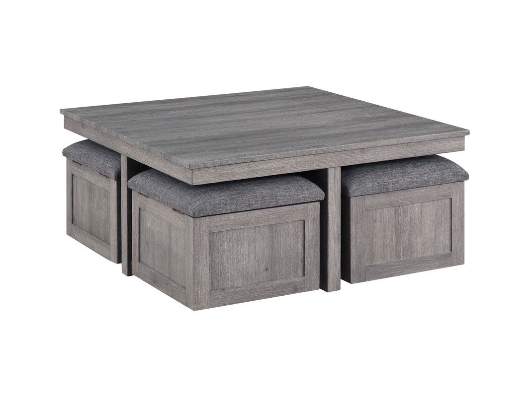 Seto Coffee Table With Stools