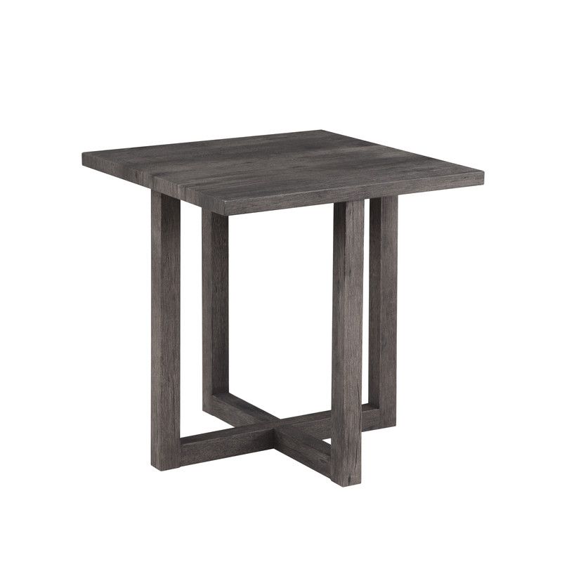 Seto Rustic Wood End Table