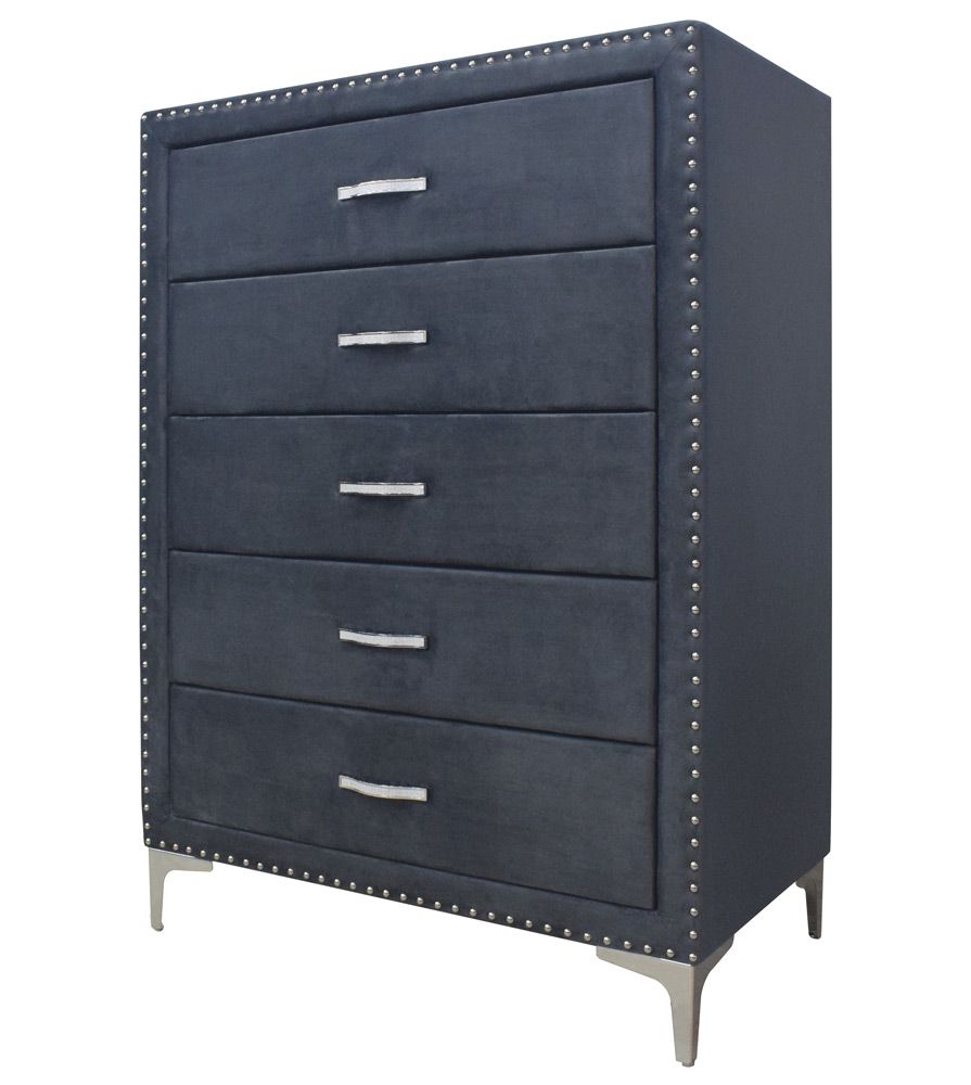 Shauna Grey Velvet Chest