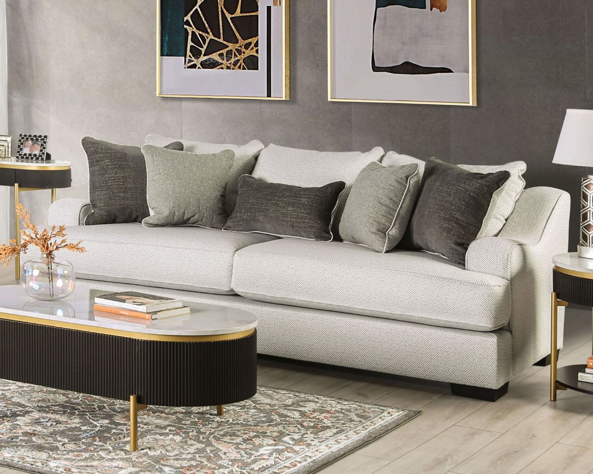 Ginevra Transitional Sofa With Deep Seats