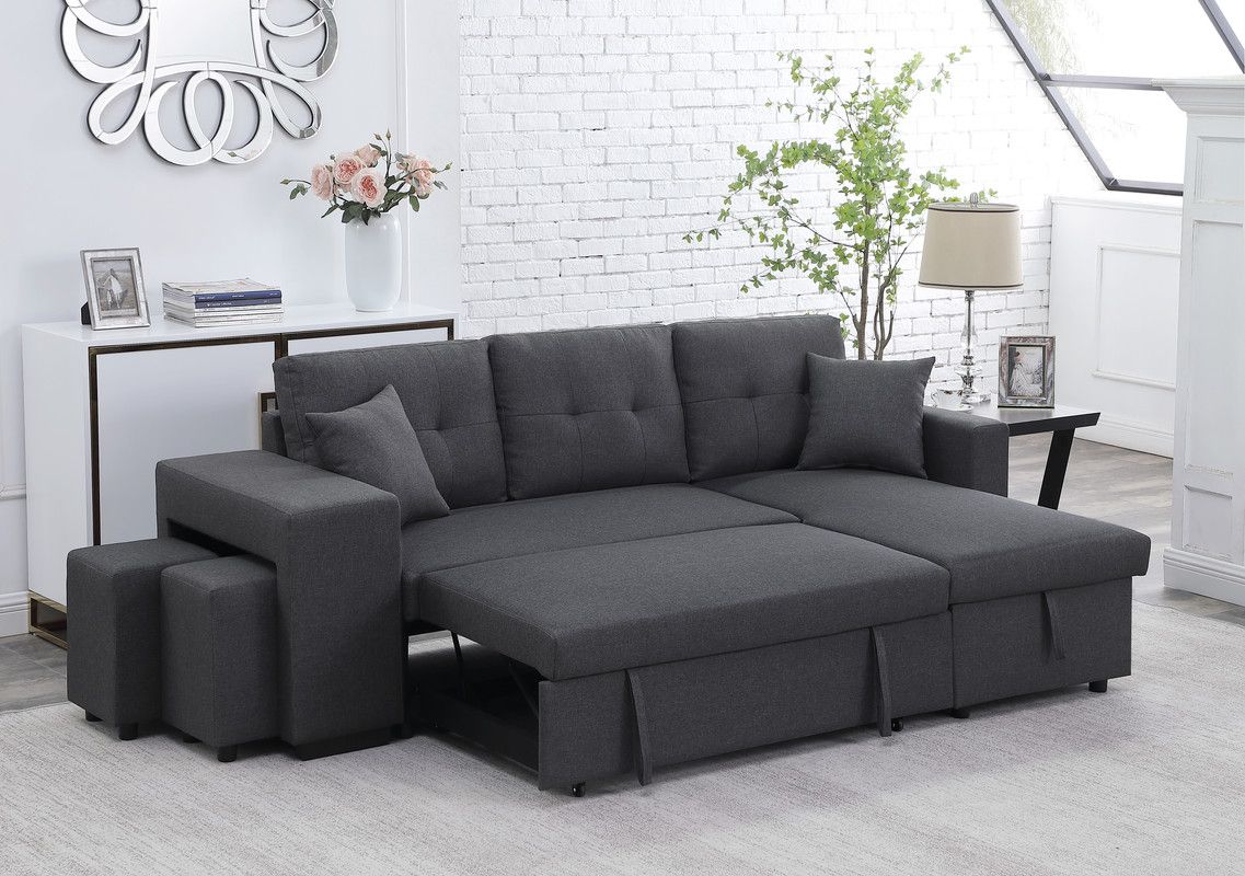 Soren Dark Grey Linen Sectional