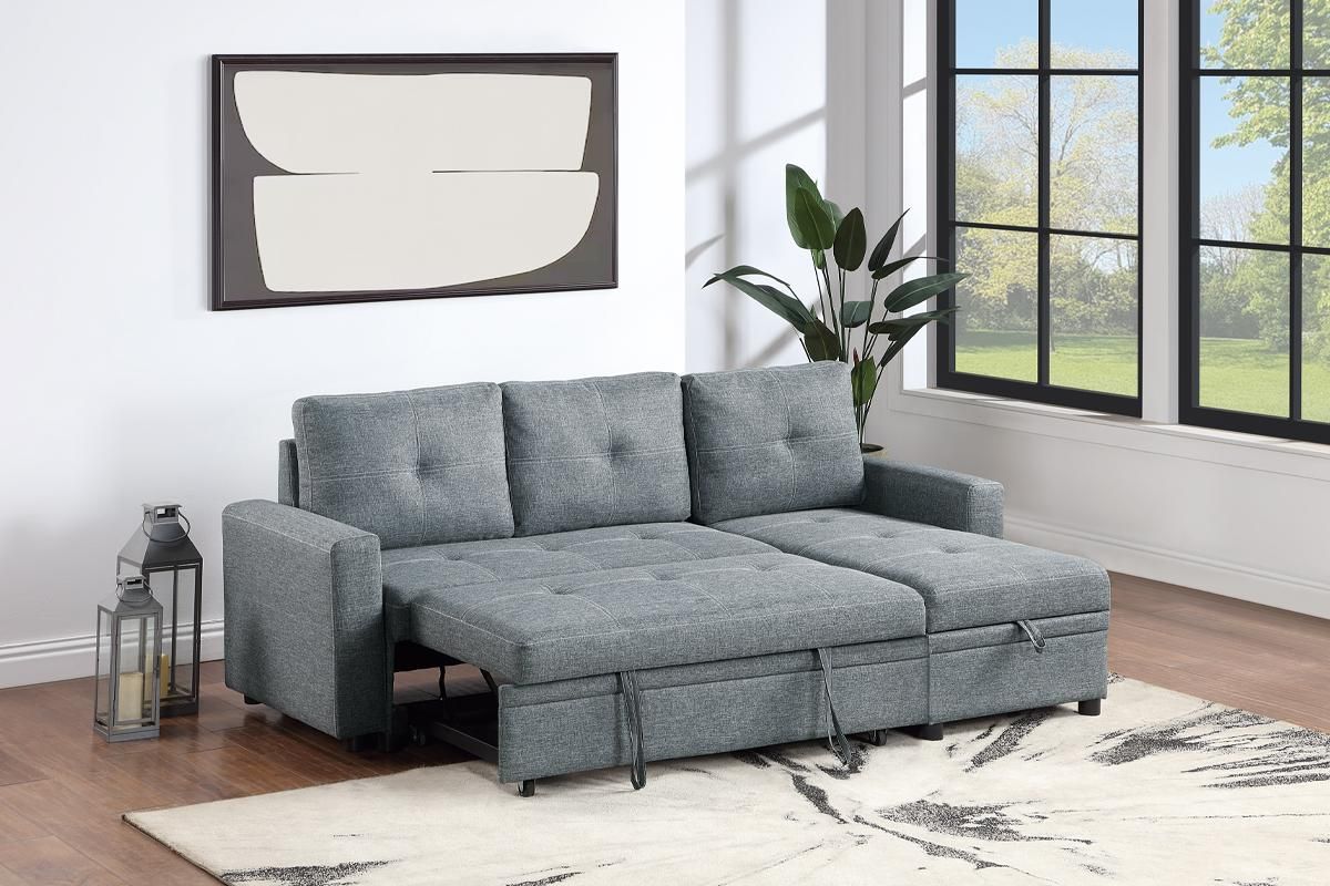 Stockton Grey Linen Sectional