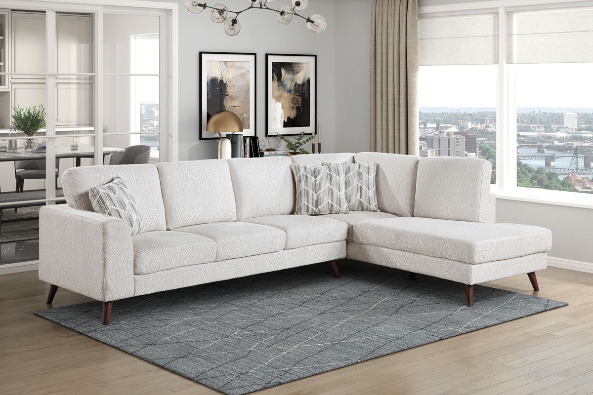 Strozza Silver Cloud Chenille Sectional