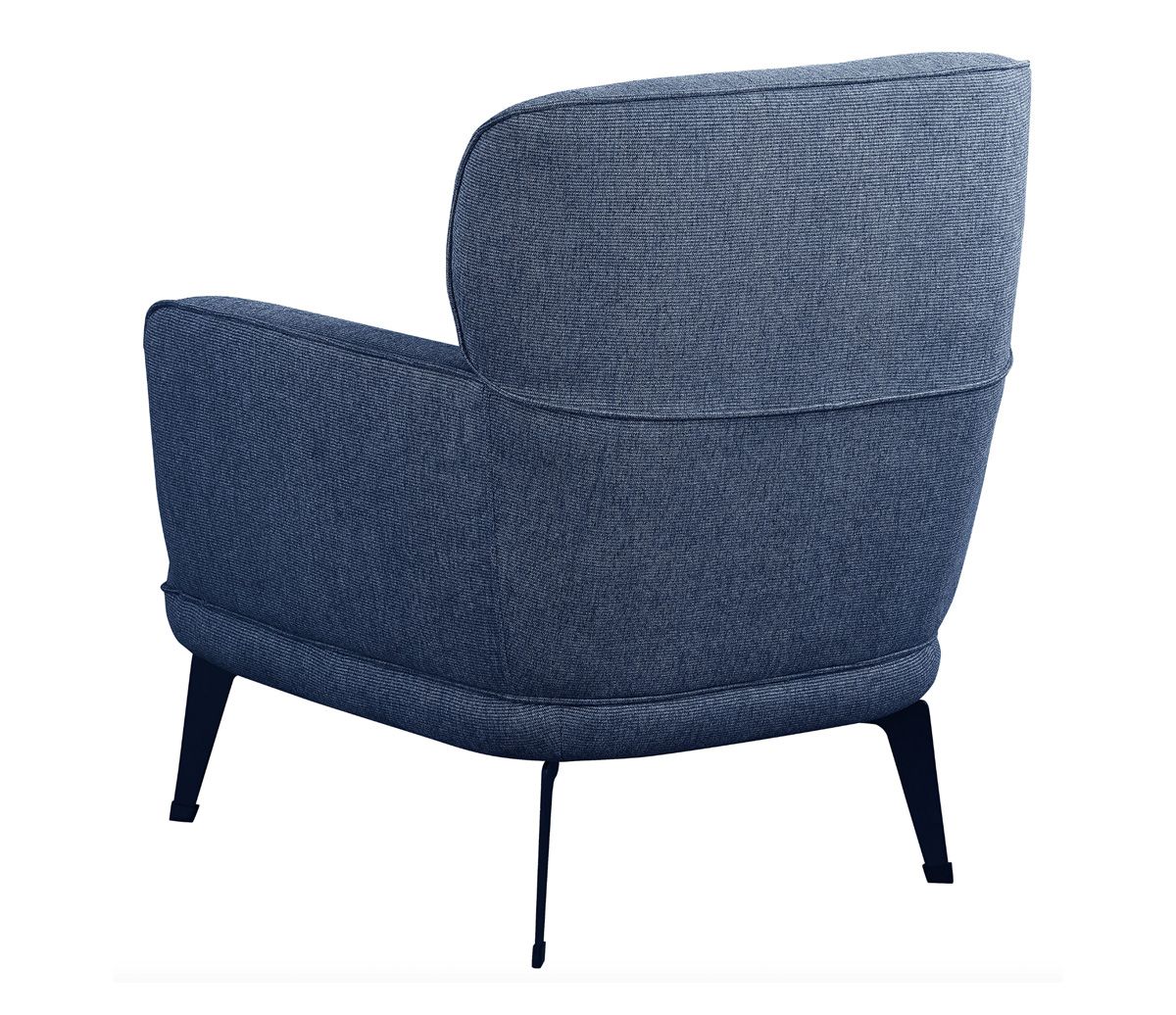 Stuan Blue Accent Chair Back Side