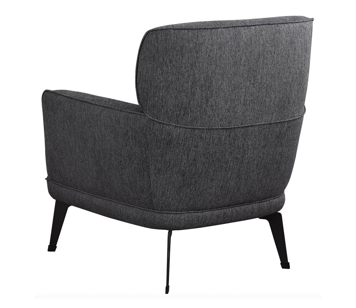 Stuan Grey Accent Chair Back Side