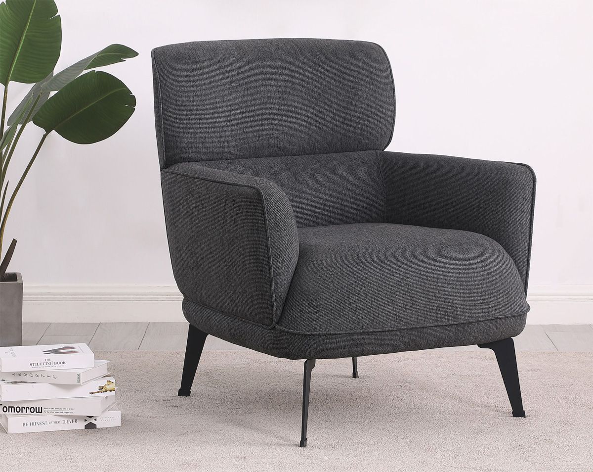 Stuan Grey Accent Chair