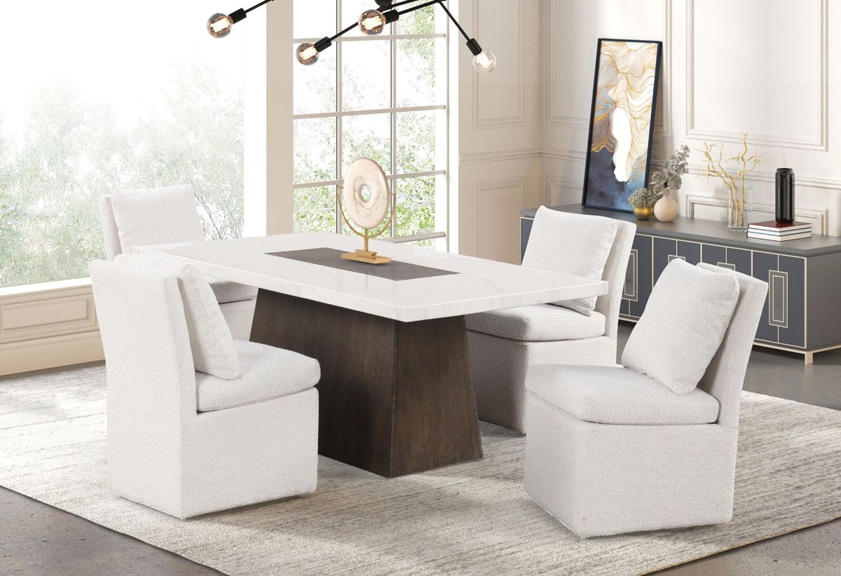 Summit Marble Top Dining Table