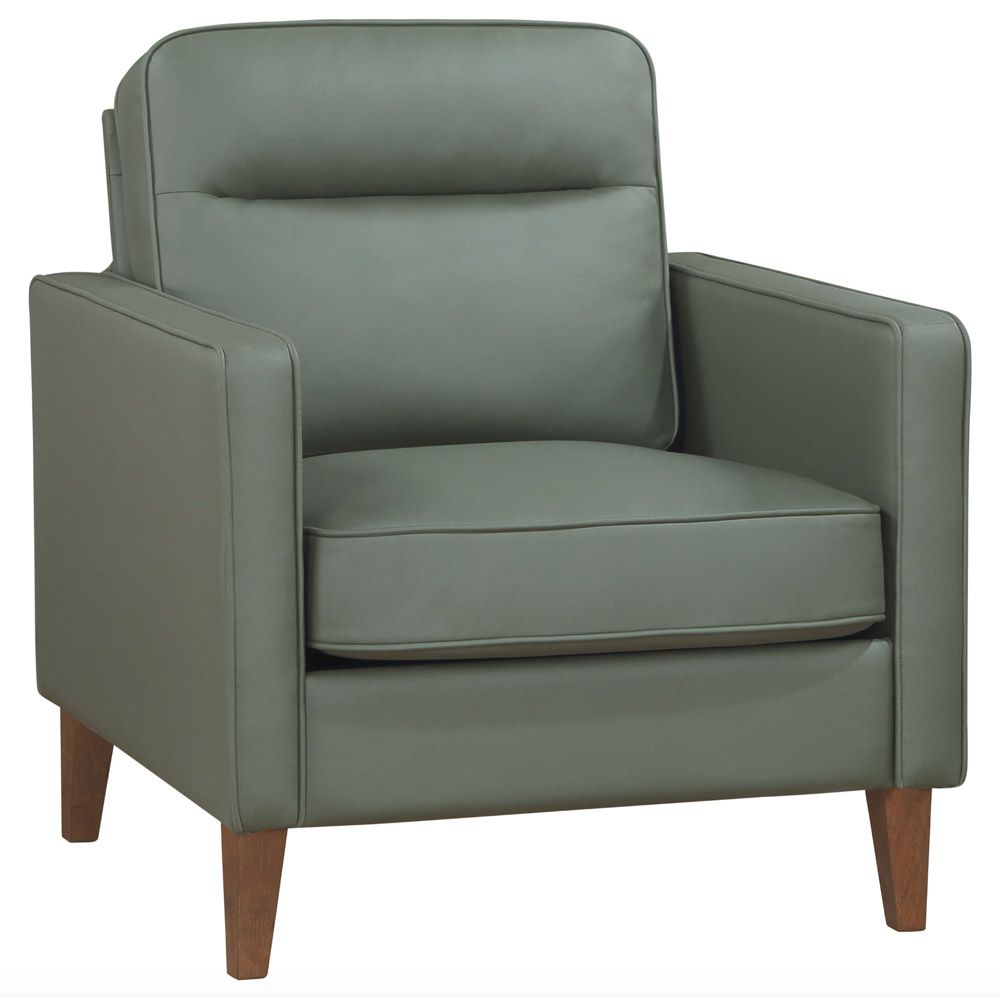 Suzy Green Leather Casual Chair