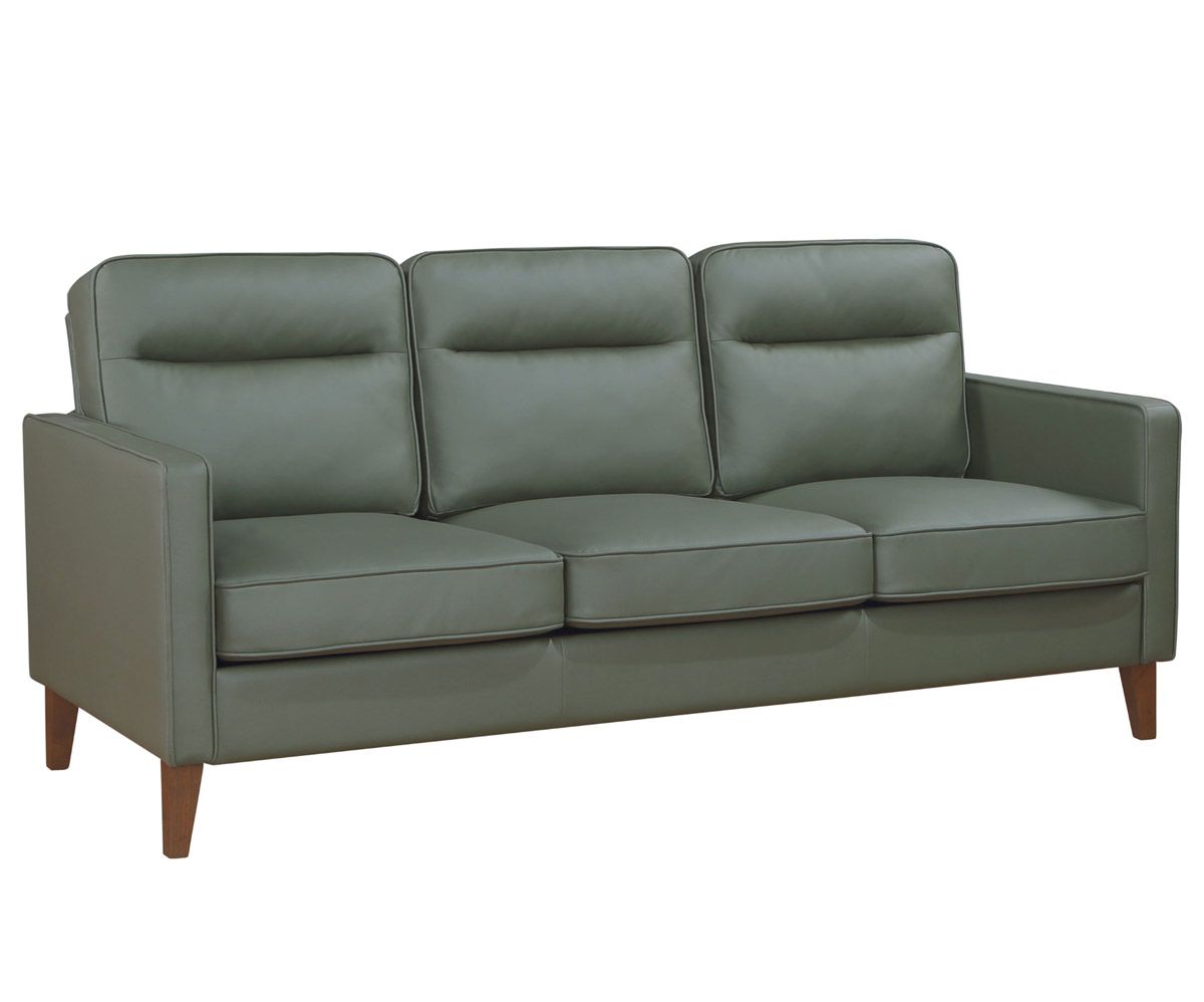 Suzy Green Leather Casual Sofa