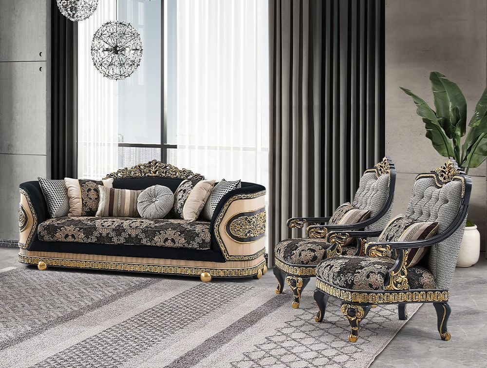 Tarun Luxury Victorian Style Sofa Set