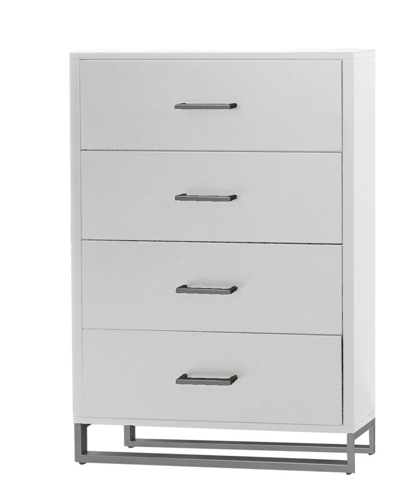 Taxido White Finish Chest