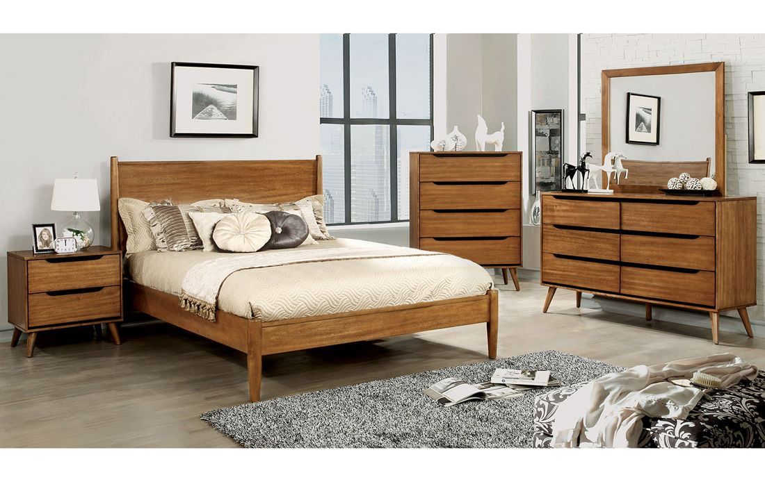 Terris Oak Finish Youth Bed