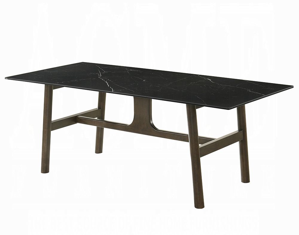 Tilly Black Stone Tp Dining Table