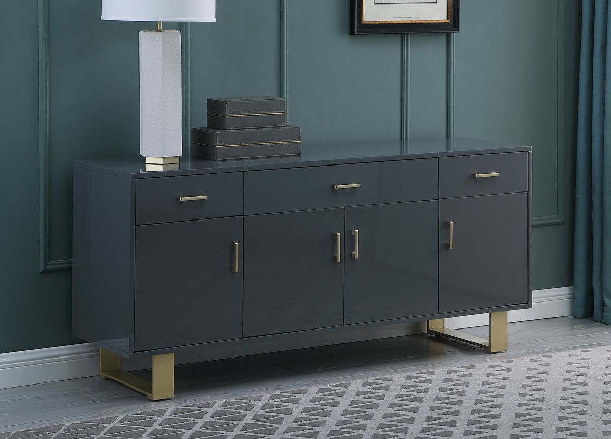 Toluka Grey Lacquer Sideboard