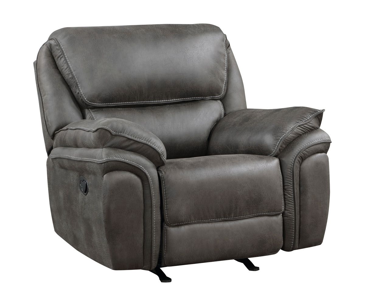 Tomas Grey Microfiber Recliner Chair