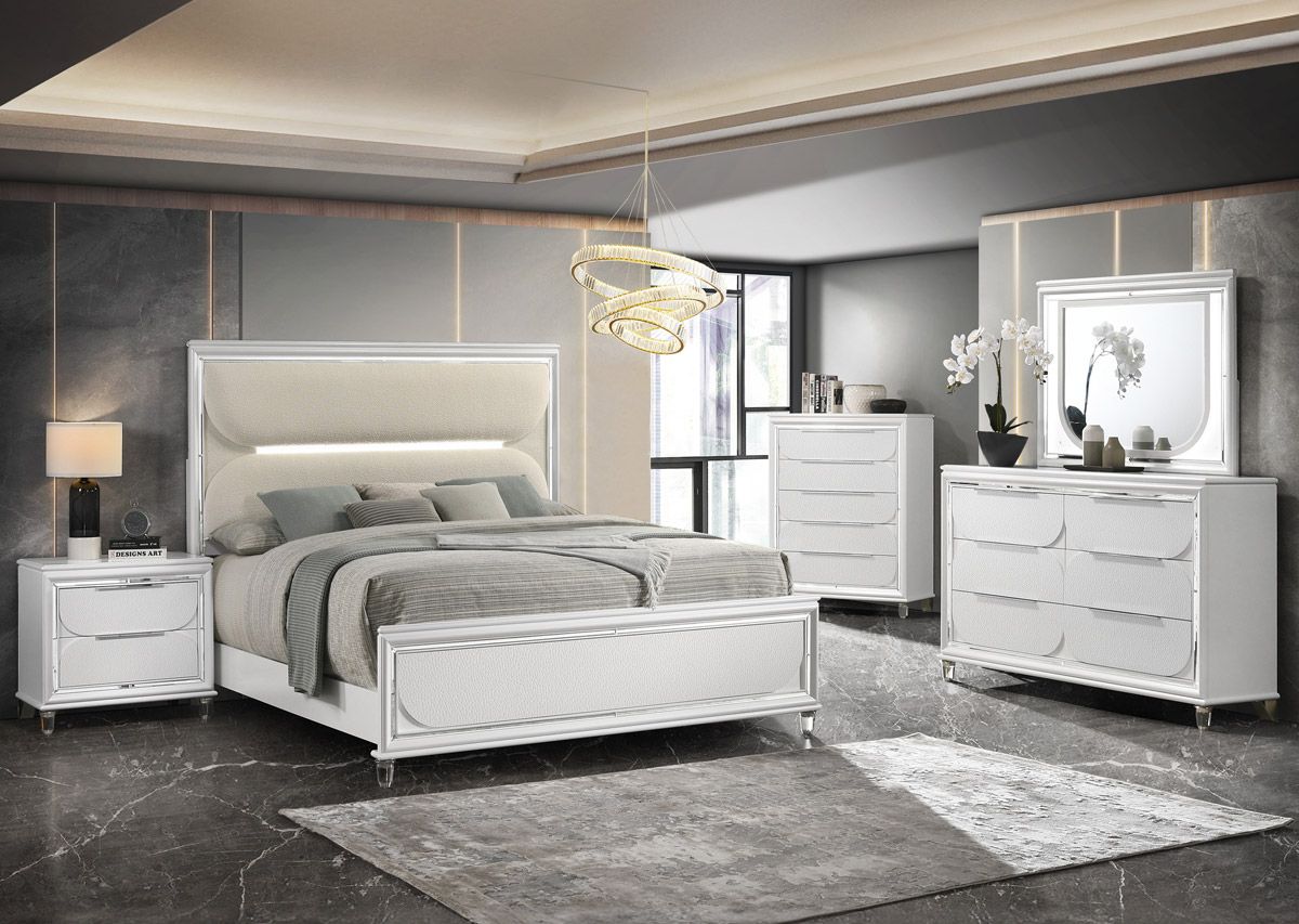 Treviso White Bedroom Set