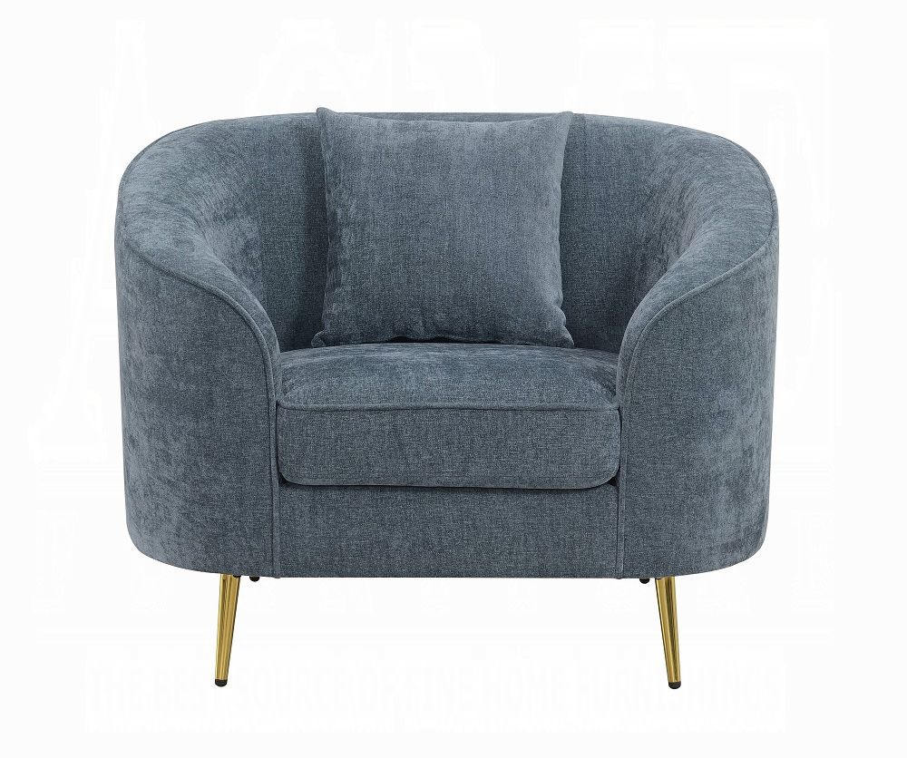 Trey Cobalt Blue Chenille Chair