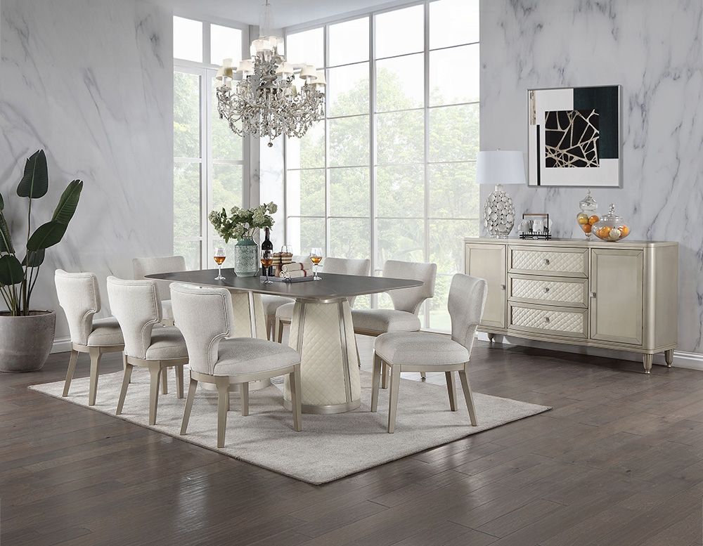 Trona Ceramic Top Dining Table Set